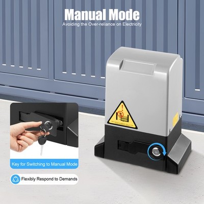 1800kg Automatic Sliding Gate Opener Motor Remotes Control Gate Opener 3968lbs