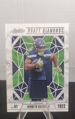 2024 Panini Absolute - Draft Diamonds Jersey Kenneth Walker III #DDJ-KWR (MEM)