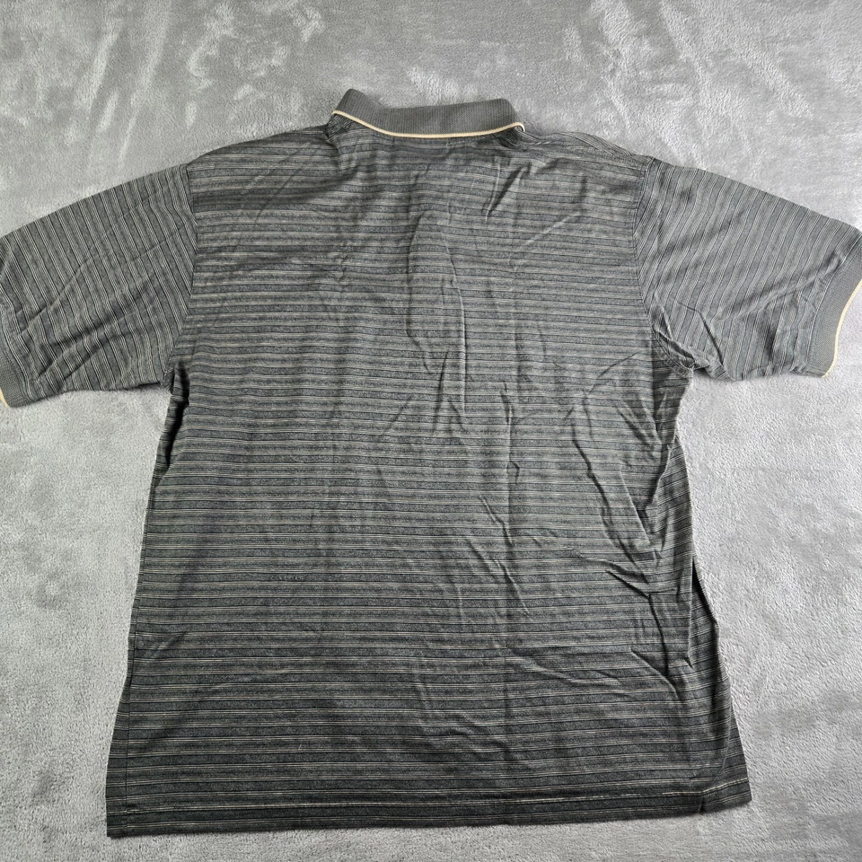 Camisa Polo Vintage Masters Augusta National Golf Club XL Gris Rayas Slazenger Foto 2 de 4