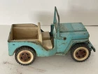 VINTAGE 1960's TONKA JEEP PRESSED STEEL AQUA BLUE Old Rare 1960s truck