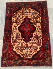 Afghan Rug, Vintage Rug,Hand knotted Rug,Medallion Rug, Stunning Rug,3x4 ft