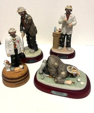 Emmett Kelly Jr Professional Series Lot Clown Figurine Vtg 1990 Flambro