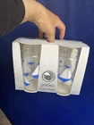Vintage Anchor Golden Harvest 16oz Tumblers -Set of 4 Sailboat Boat Nautical Sea