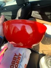 McKee milk glass and orange mixing bowls vintage