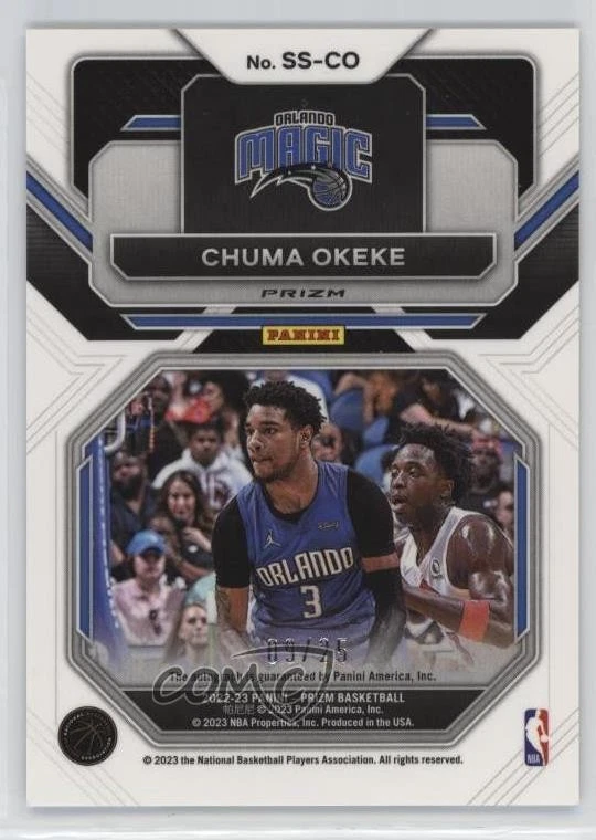 2022-23 Panini Prizm Sensational Signatures Mojo /25 Chuma Okeke #SS-CO Auto - Image 2 of 2