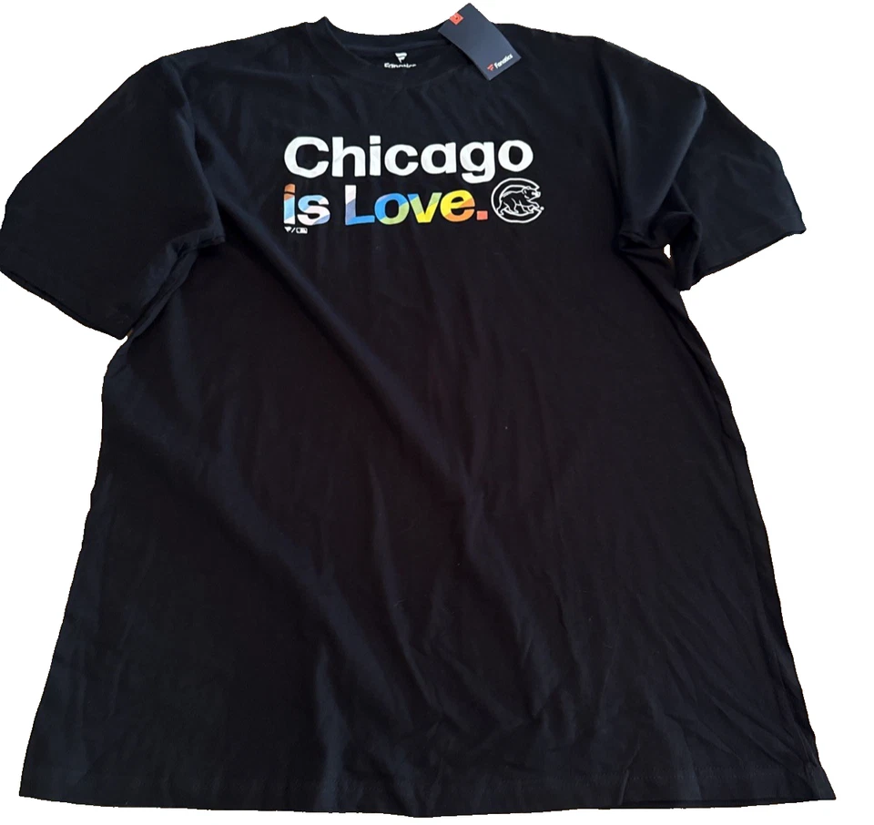 Men's  Black Chicago Sky City Pride T-Shirt 2XLT - Image 2 of 4