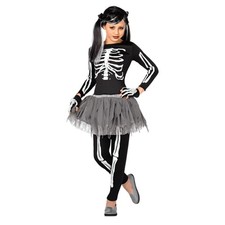 White Skeleton Child Costume