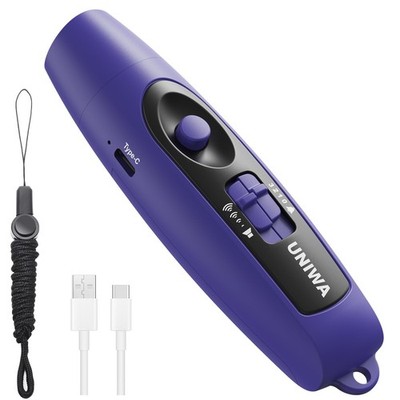UNIWA Electronic Whistle with USB Charging, 3 Tone & 3 High Volume Hand blue