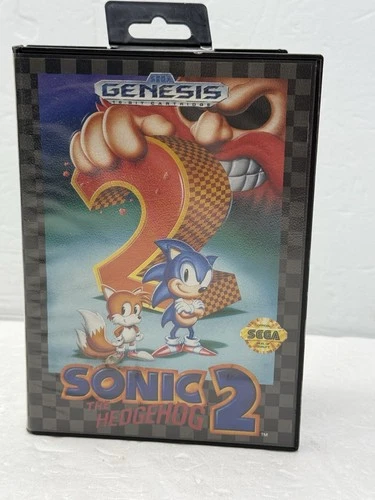 Sonic 2 Sega Genesis Cartridge With Box Tested “NO LOWBALL OFFERS”