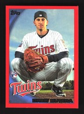 Drew Butera Minnesota Twins 2010 Topps Red Border #471 SN /299
