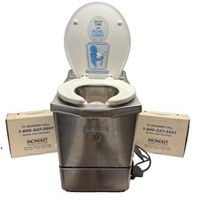 Incinolet Carefree Deluxe Electric Incinerating Toilet Works w/ 2 Boxes of Liner