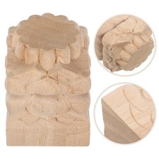 Wood Carving Stair Handrail End Cap Finial Decorative Wooden Finials