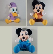 Vintage 1983 Mickeys Christmas Carol Plush Lot Mickey Minnie Scrooge McDuck 8