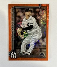 MARK LEITER JR. 2025 TOPPS UPDATE SERIES US173 ORANGE FOIL New York YANKEES /25