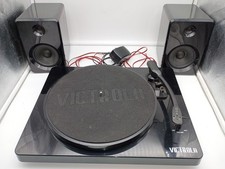 Victrola Modern Bluetooth Stereo Turntable ITUT420  Speakers Record Player Set