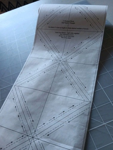 Roll of Half Square Triangles Patchwork Accessories 2" Finished Block Pattern