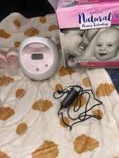 Spectra S2 Plus Electric Breast Pump Double Pumping Kit Digital Timer White/Pink