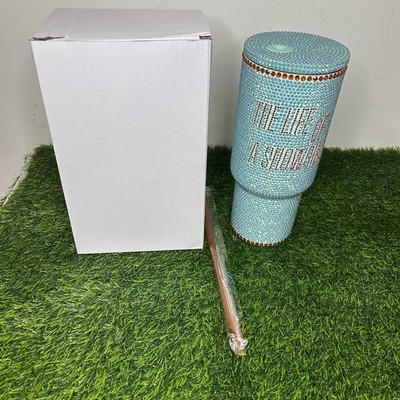Taylor Swift The Life of a Showgirl Glitter Tumbler 30 oz Mint Green - SHIPS NOW