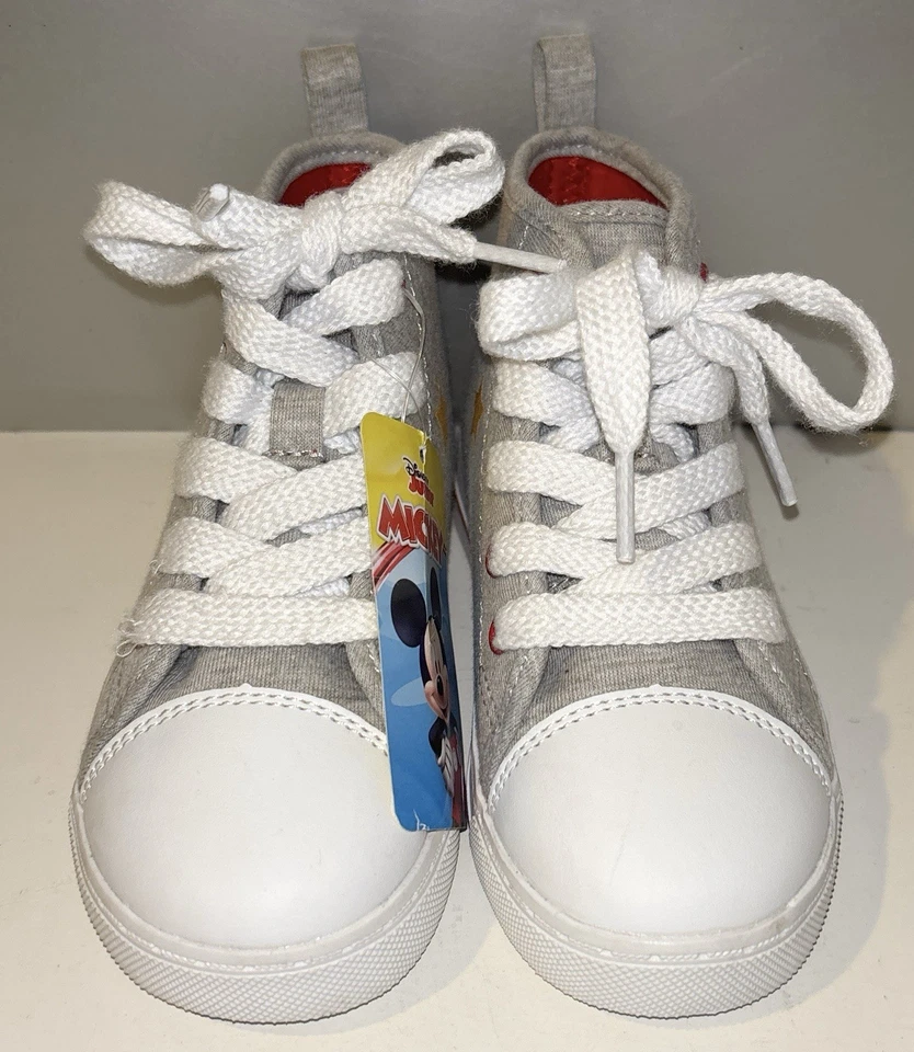 Tenis Disney Junior Mickey Mouse Zapatillas Altas Niño Pequeño Talla 10 Gris Foto 2 de 4