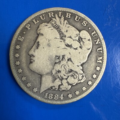 WT79 1884 USA 1ドル 硬貨 E PLURLEUS UNUM 1884 $1 One Dollar Silver Coin E Pluribus Unum Free Shipping