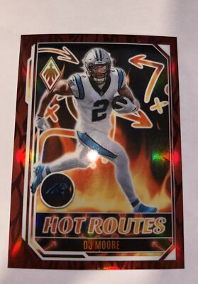 2022 Panini Phoenix Hot Routes DJ Moore /199 #HR-16 Chicago Bears Football Card
