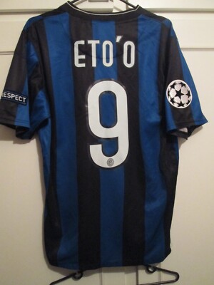 Inter Milan 2009-2010 Eto'o 9 Home Football Shirt Size small /60411