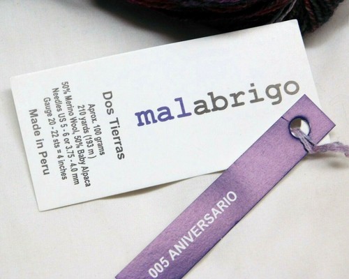 ANNIVERSARIO 100gr Skein 210yd Malabrigo DOS TIERRAS MERINO Wool+ALPACA DK YARN - Picture 6 of 6