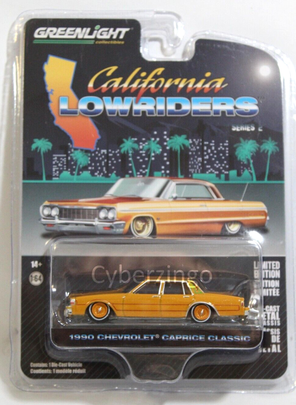Greenlight 1/64 1990 Chevy Caprice California Lowrider NEW IN PACKAGE