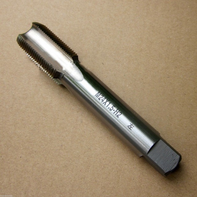 1pc 24mm x 1.5 HSS Left hand Thread Tap M24 x 1.5 mm Pitch New Free