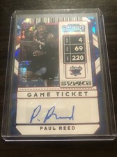 2020 Contenders Paul Reed Game Ticket Auto Cracked Ice RC /23 Photo Variation!