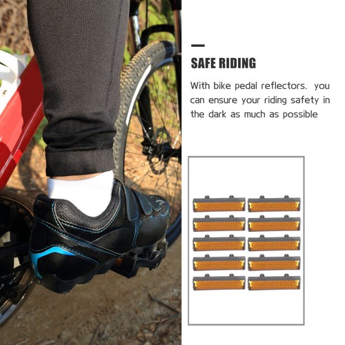 20 Pcs Foot-pedal Reflector Bike Night Reflectors Riding Bicycle Extended - Picture 11 of 12