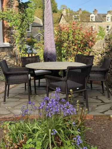 NEPTUNE 5 X STACKABLE CHAIRS RATTAN GARDEN OUTDOOR DINING PATIO *TABLE SOLD*