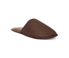 John Ashford Men's Micro-Suede Scuff Slippers Brown NWT 2XL Sz 13 In/Outdoor O