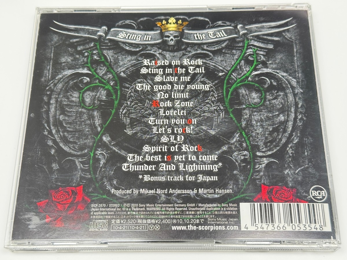 Scorpions Sting in the Tail サイン入り Scorpions ''Sting In The Tail'' LP 2010,Signed by Klaus Meine