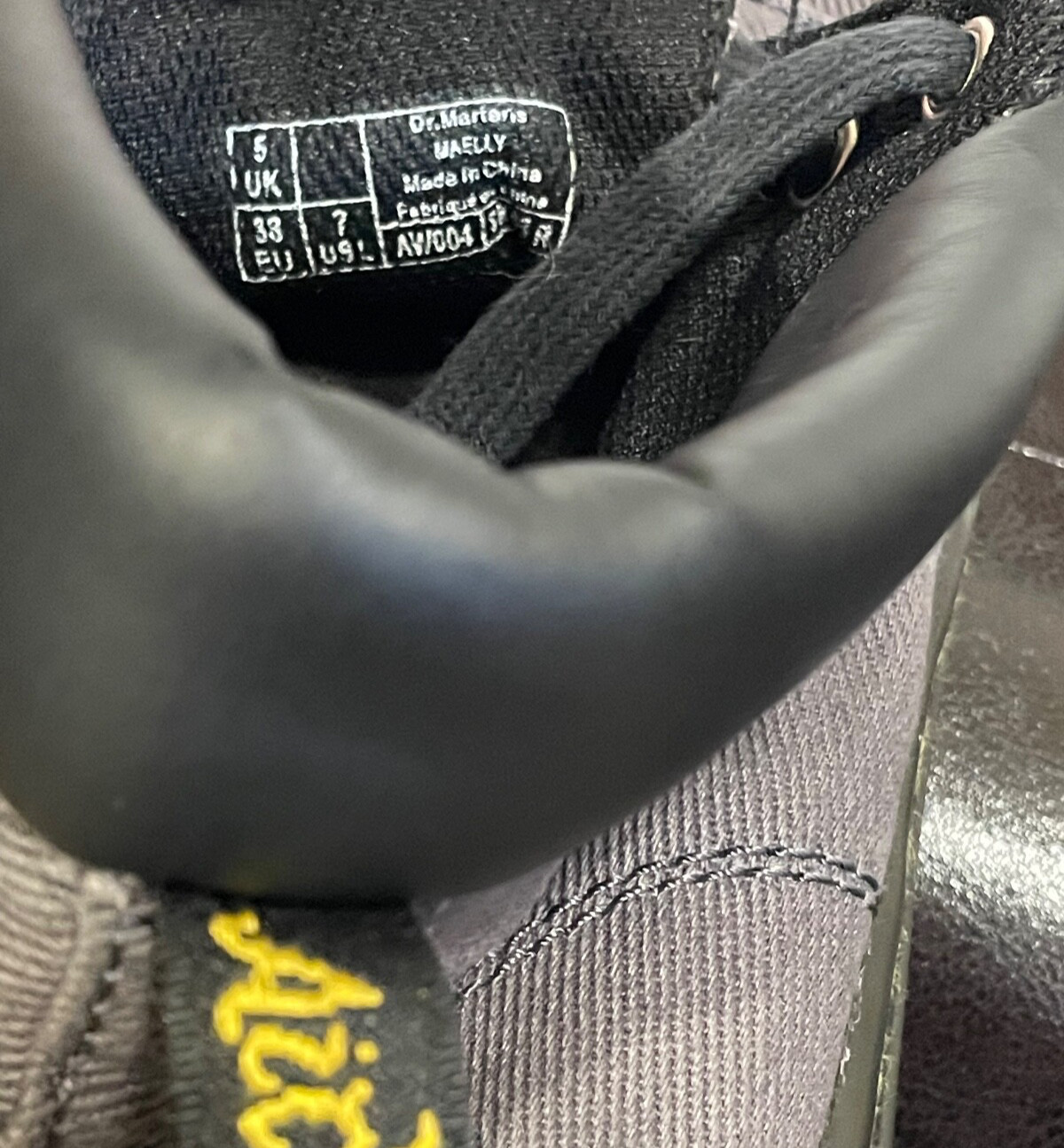 DOC MARTENS WOMENS 7 MAELLY AIR WAIR SHOES CHUKKA BOOTIE BOOTS GRAY CANVAS thumbnail 11