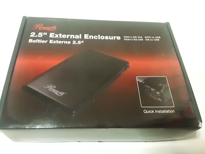 Rosewill 2.5'' IDE to USB External Enclosure 480 MB/s LED Black RX81U-ES-25B New
