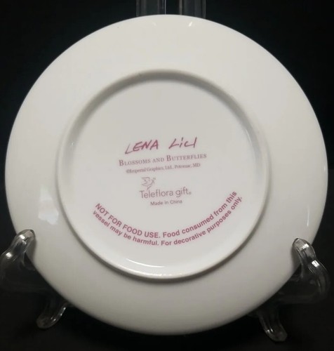 Lena Liu Blossoms & Butterflies Floral Tea Cup & Saucer Teleflora - Picture 7 of 7