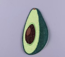 1pc Cartoon Avocado Food Embroidered Patch Cloth Iron On Applique craft sewing