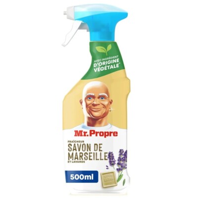 10,72 /L- 5x Mr. Proper Allzweck-Reinigungsspray Marseille-Seife & Lavende-500ml