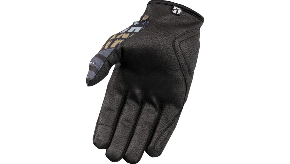 NUEVO ICON 3301-4647 Guantes Hooligan Daytripper-Marrón/Negro/Azul-Pequeños-MOTOCICLETA Foto 2 de 4