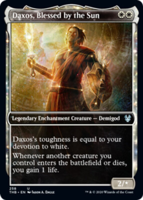 Daxos, Blessed by the Sun - Showcase x4 - Theros Beyond Death - NM-Mint, English