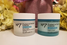 No7 Protect & Perfect Advanced ~ Day & Night Cream Set 💙 ~ SPF 30 ~ 2025 ~ New