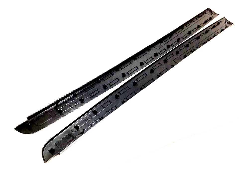 Ford Super Duty 2017-2022 RH LH platón largo negro 8' platón riel tapa molduras kit Foto 2 de 4