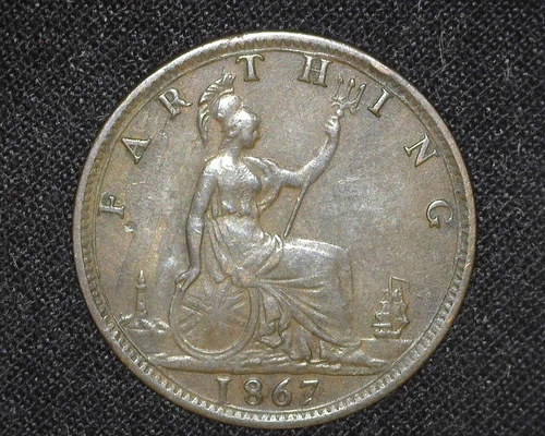 1867 Victoria Farthing — photo from the most recent tracked eBay sale