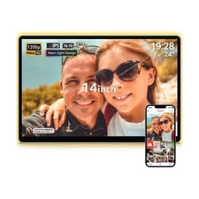 Apolosign 14.1" Neon Light Digital Frame, 32GB Storage Smart Digital Picture ...
