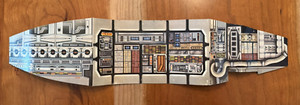 Star Wars Vintage Millennium Falcon Original Part - Inside Cardboard Panel