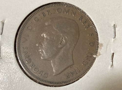 Great Britain 1/2 Penny 1938, George VI, The Golden Hind Coin Original Coloring - Picture 4 of 4