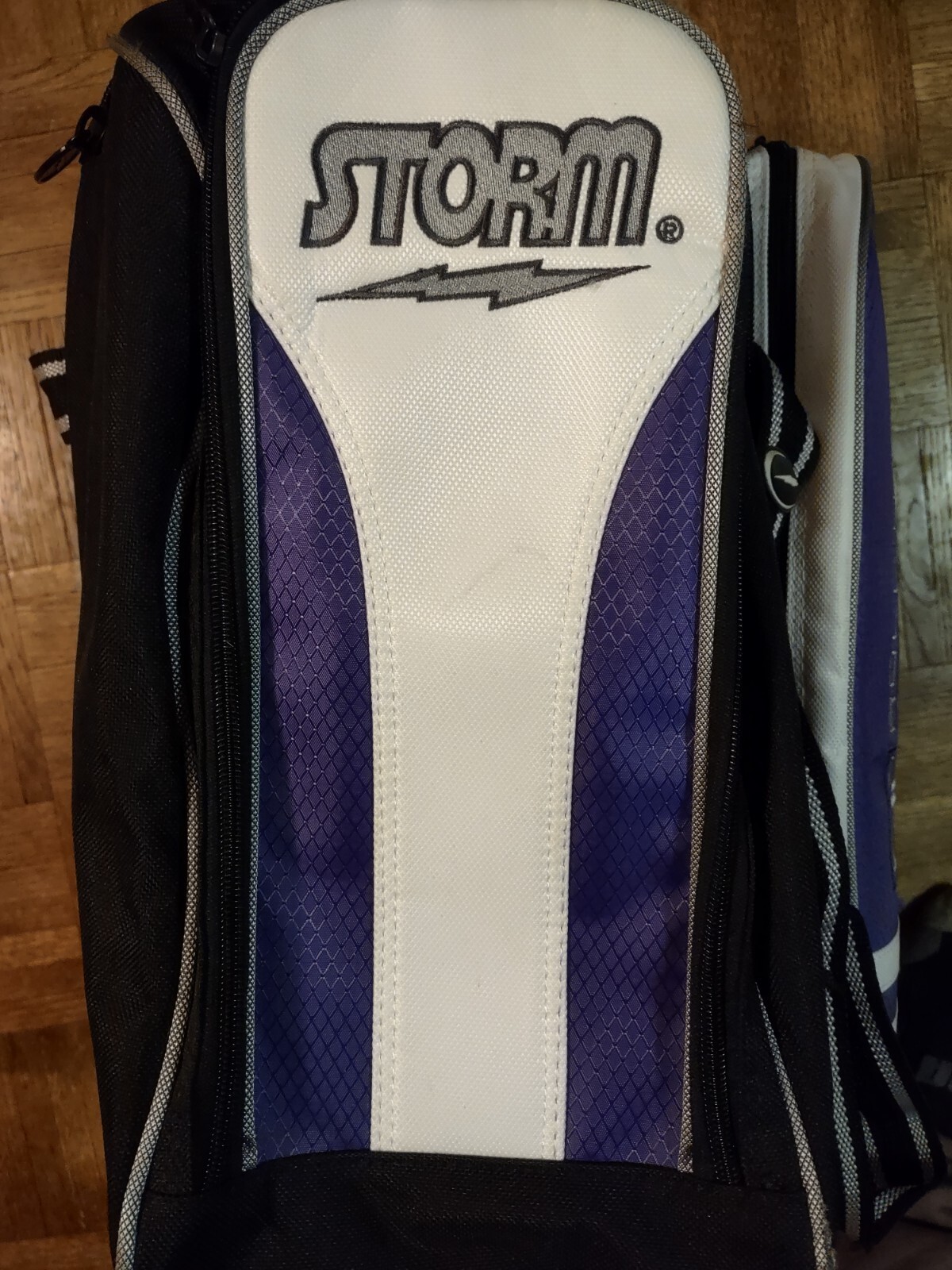 Storm Rolling Thunder 2 Ball Roller Bowling Bag Purple White Black