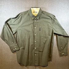 Columbia Long Sleeve Gray Button Up Shirt  Button Men's Sz XL