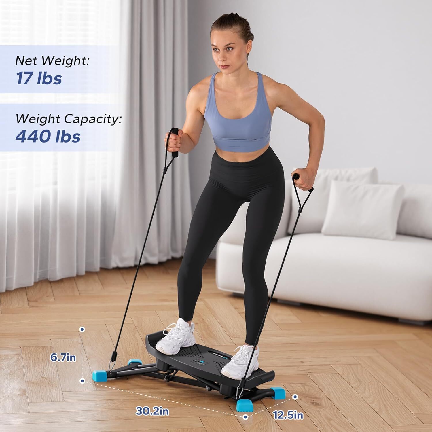 MERACH Ski Machine Workout Leg Exercise Fun Cardio Fitness Equipment for Home